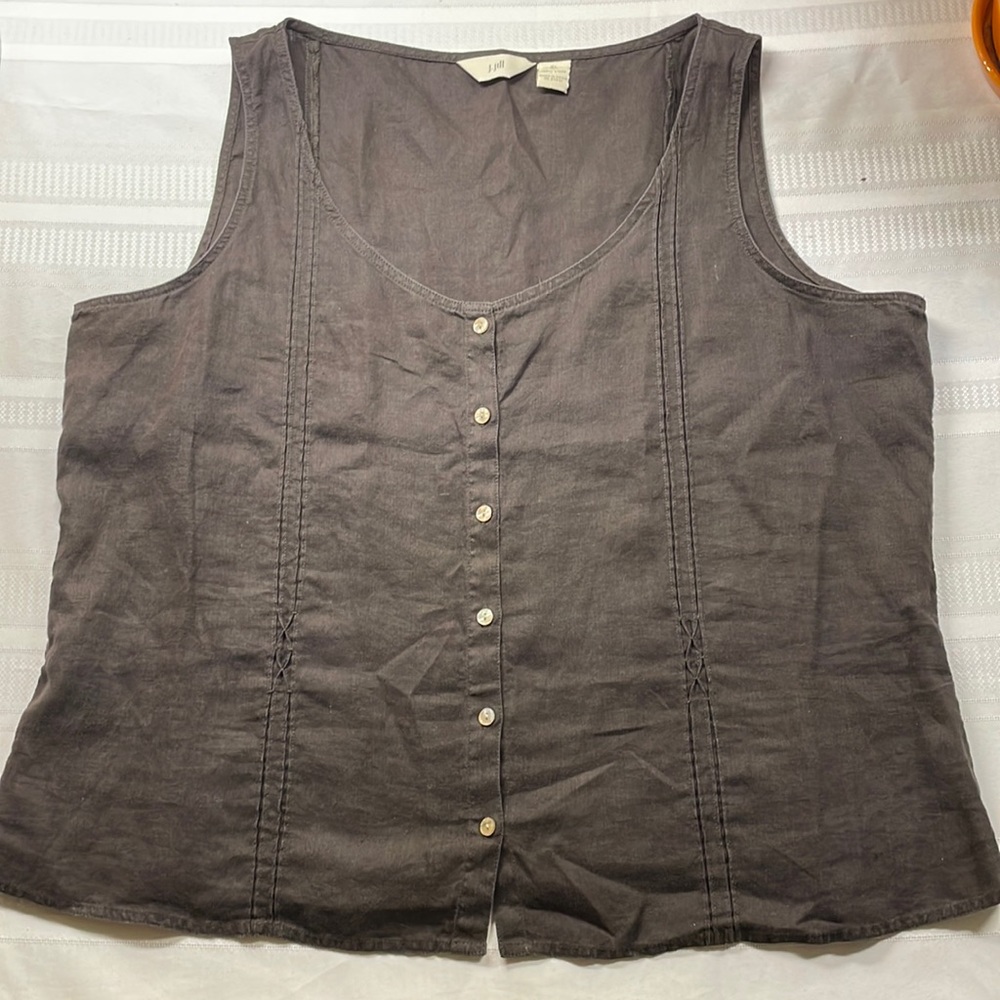 Soft linen tank top, size XL